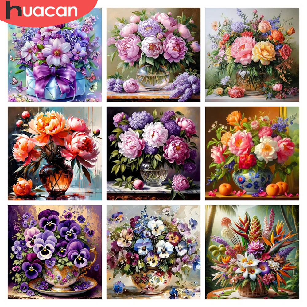 Resin Art Rose - HUACAN 5D 다이아몬드 모자이크 장미꽃 그림