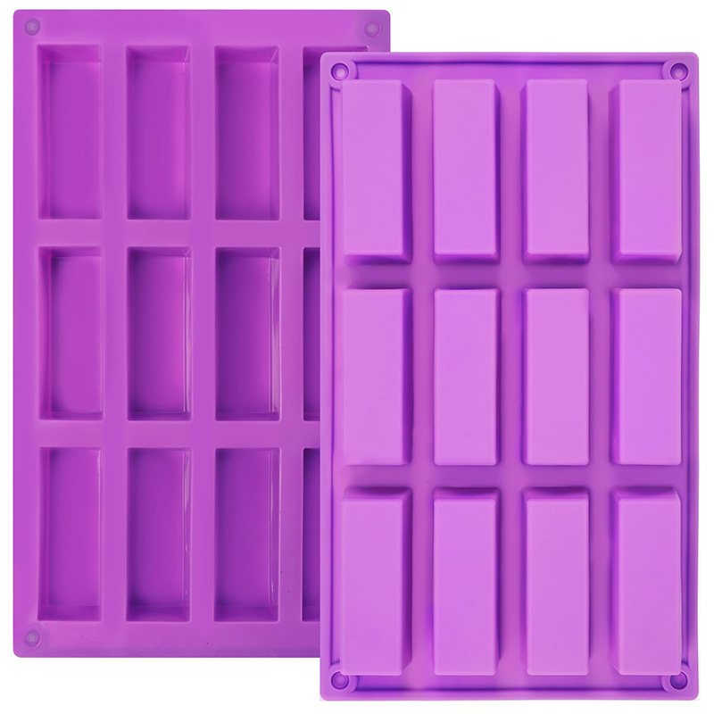 Tray Mold Rectangle - 12 캐비티 직사각형 캐러멜 캔디 실리콘