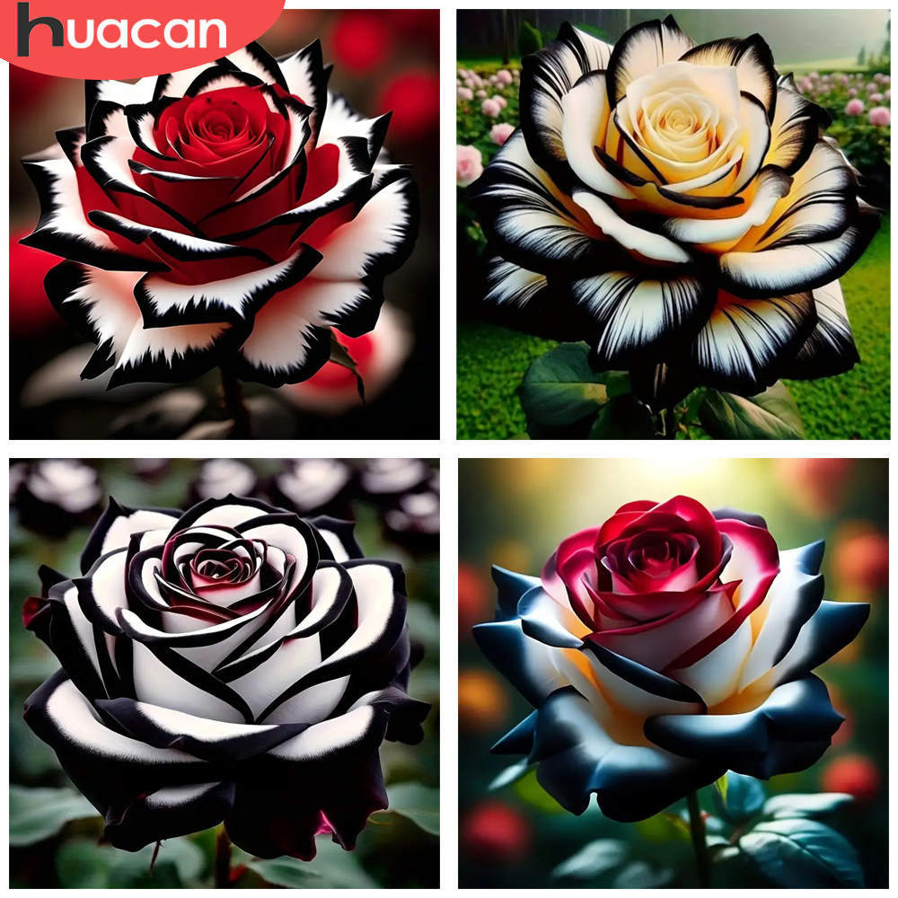 Resin Art Rose Petals - HUACAN 1개 다이아몬드 페인팅 장미 꽃잎