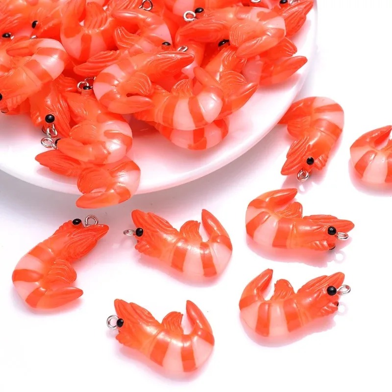 Resin Art Essentials - 10Pcs 아크릴 수지 만화 해산물 참