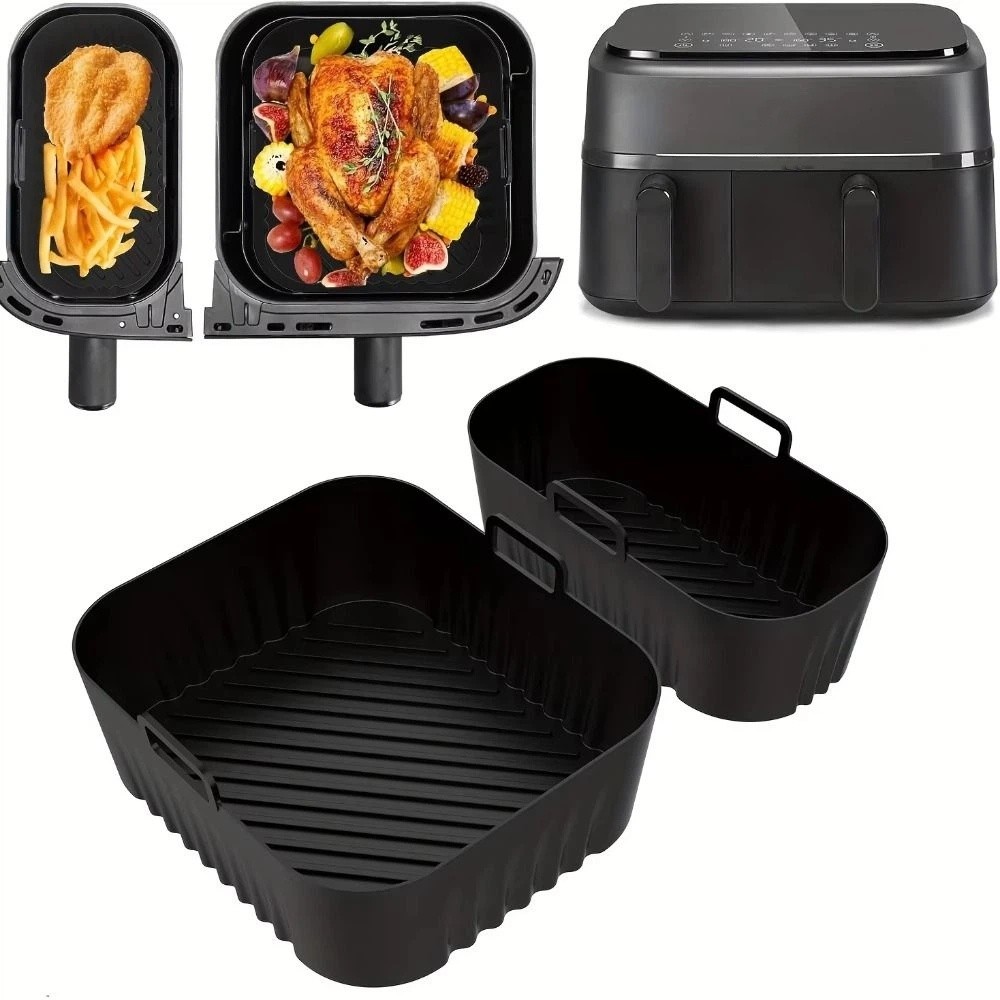 Tray Mold Rectangle - 6L/3L 에어프라이어 라이너 논스틱 재사용 가능