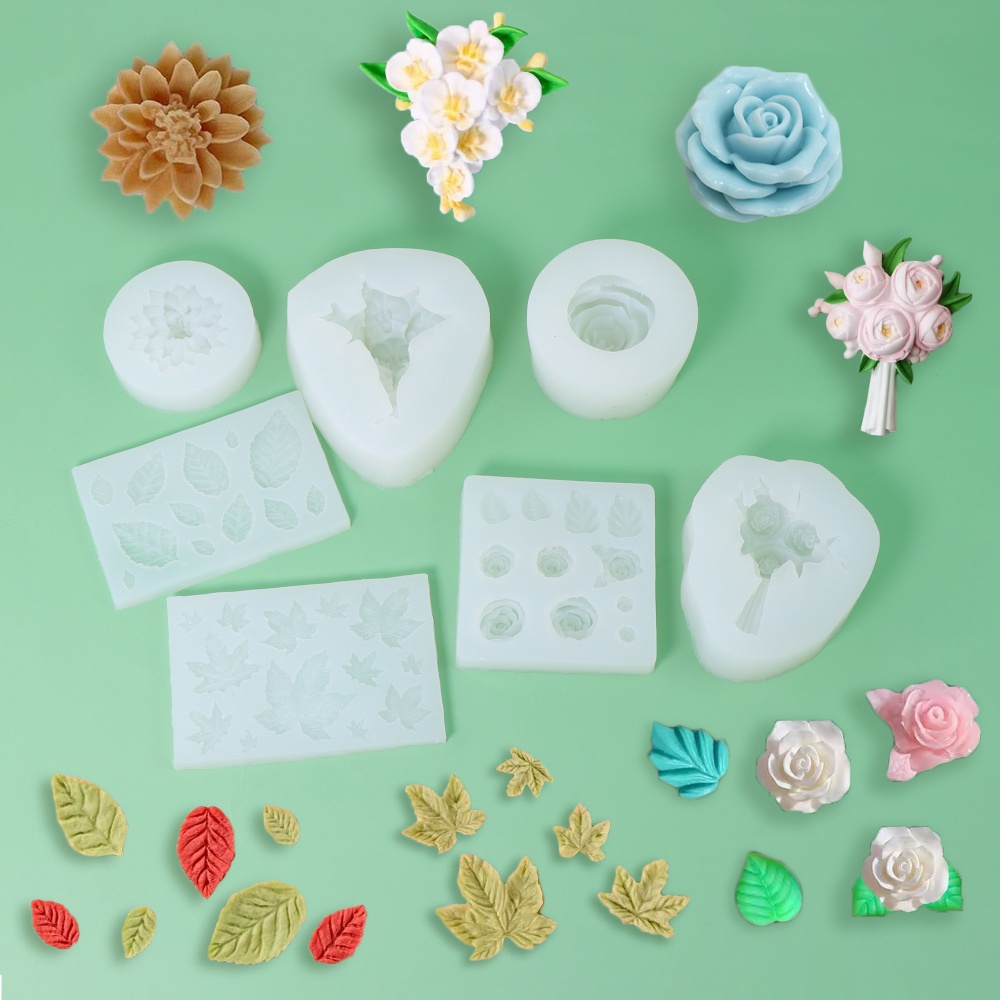 Resin Art Rose Petals - 장미 꽃잎 실리콘 비누 몰드 정교한