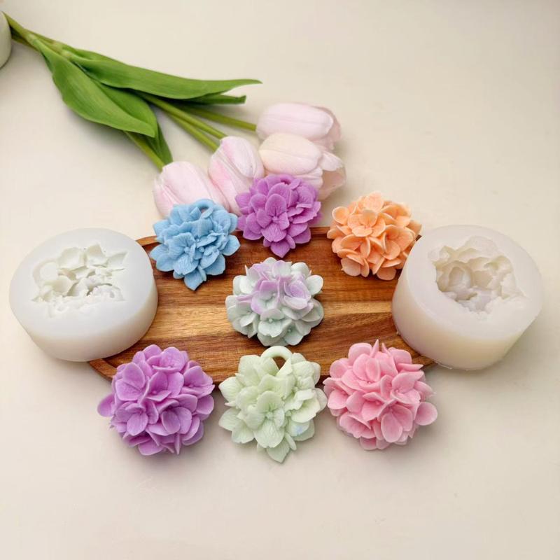 Resin Art Clay - ● 수국 꽃 실리콘 몰드 DIY