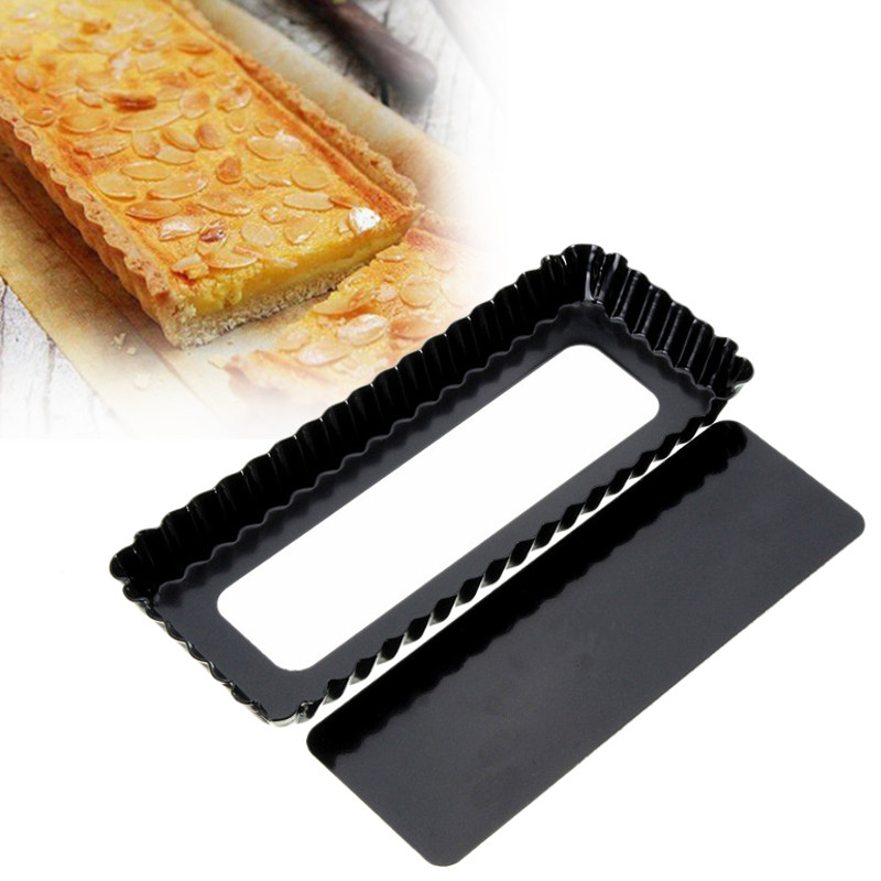 Tray Mold Rectangle - 플루트 파이 타르트 팬 몰드 베이킹,