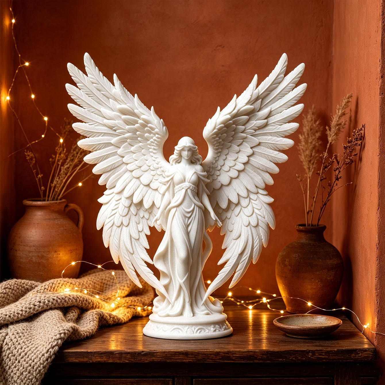 Resin Art Light - 라이트 럭셔리 3D 프린팅 천사 여신
