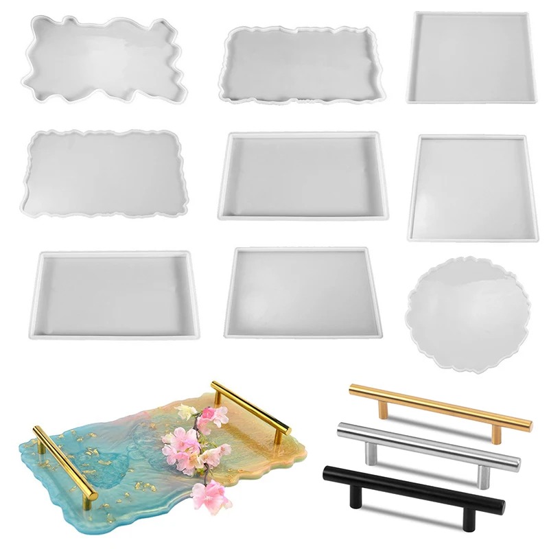 Tray Mold Rectangle - 트레이 에폭시 레진 실리콘 몰드 DIY