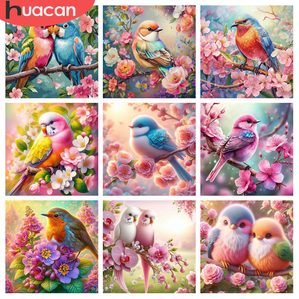 HUACAN 다이아몬드 페인팅 새 꽃 동물 모자이크 풀 - Resin Art Rose 리뷰 및 가격