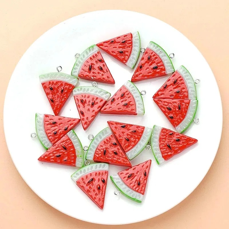 10Pcs 양면 삼각형 수박 수지 참 DIY 귀걸이 쥬 - Resin Art Essentials 리뷰 및 가격