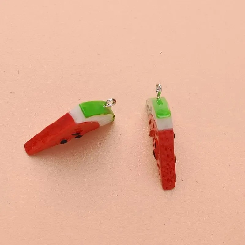 10Pcs 양면 삼각형 수박 수지 참 DIY 귀걸이 쥬 - Resin Art Essentials 리뷰 및 가격