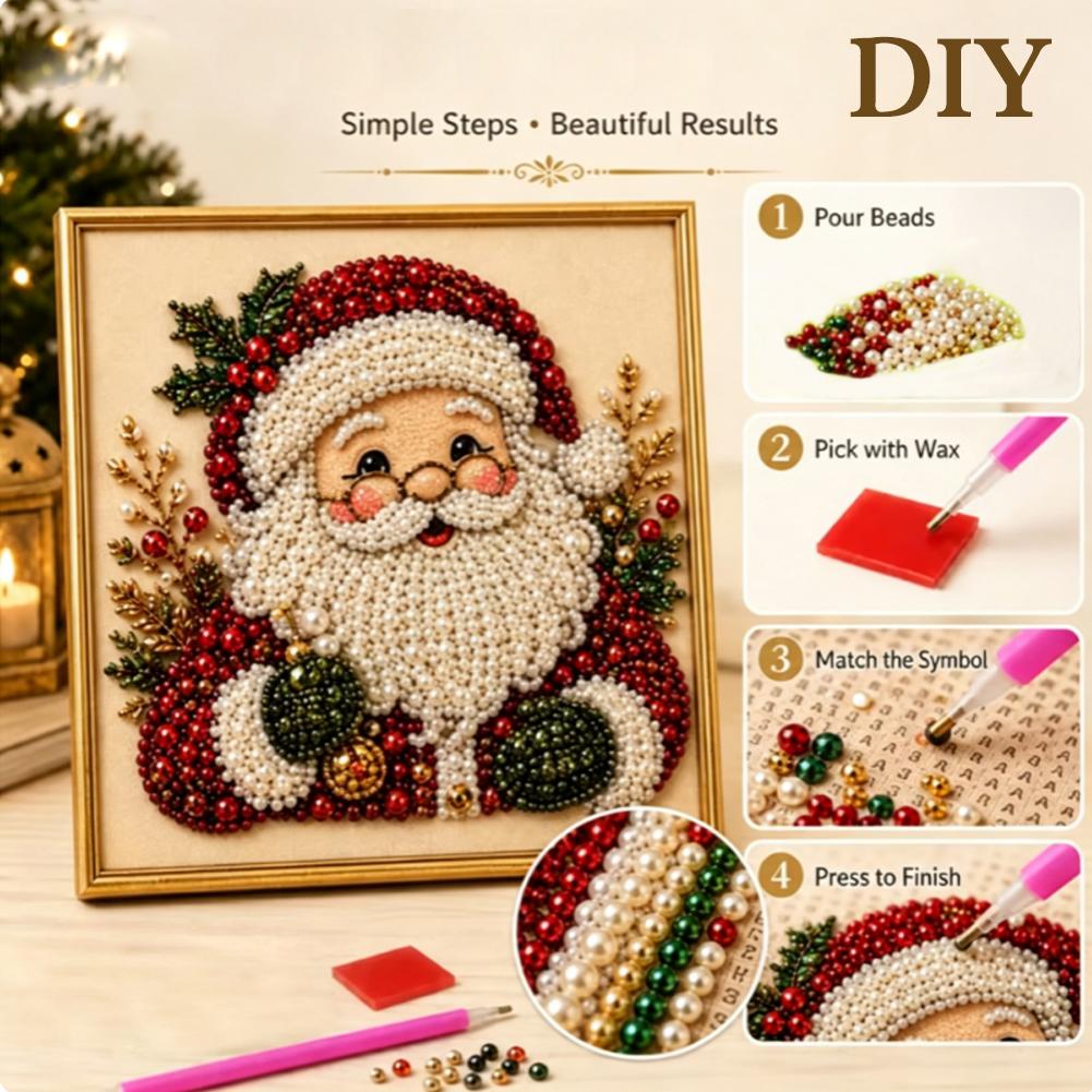 크리스마스 산타클로스 진주 아트 DIY 키트 액자형 비 - Resin Art And Craft 리뷰 및 가격