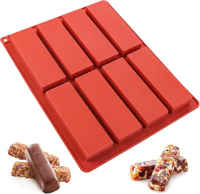 8구 버터 몰드, 그래놀라 바 몰드, 직사각형 실리콘  - Tray Mold Rectangle 리뷰 및 가격