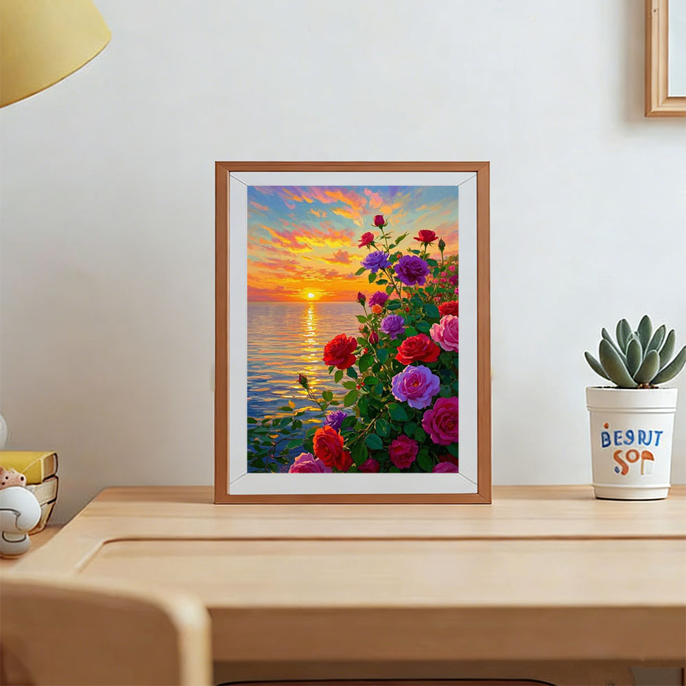 AZQSD 다이아몬드 아트 페인팅 장미 꽃 사진 라인스 - Resin Art Rose 리뷰 및 가격