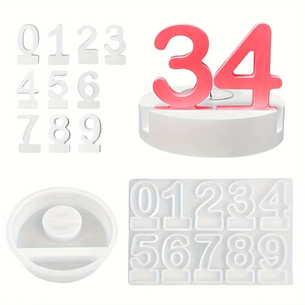2pc 생일 케이크 실리콘 몰드 홀더 티라이트 홀더 만 - Resin Art And Craft 리뷰 및 가격