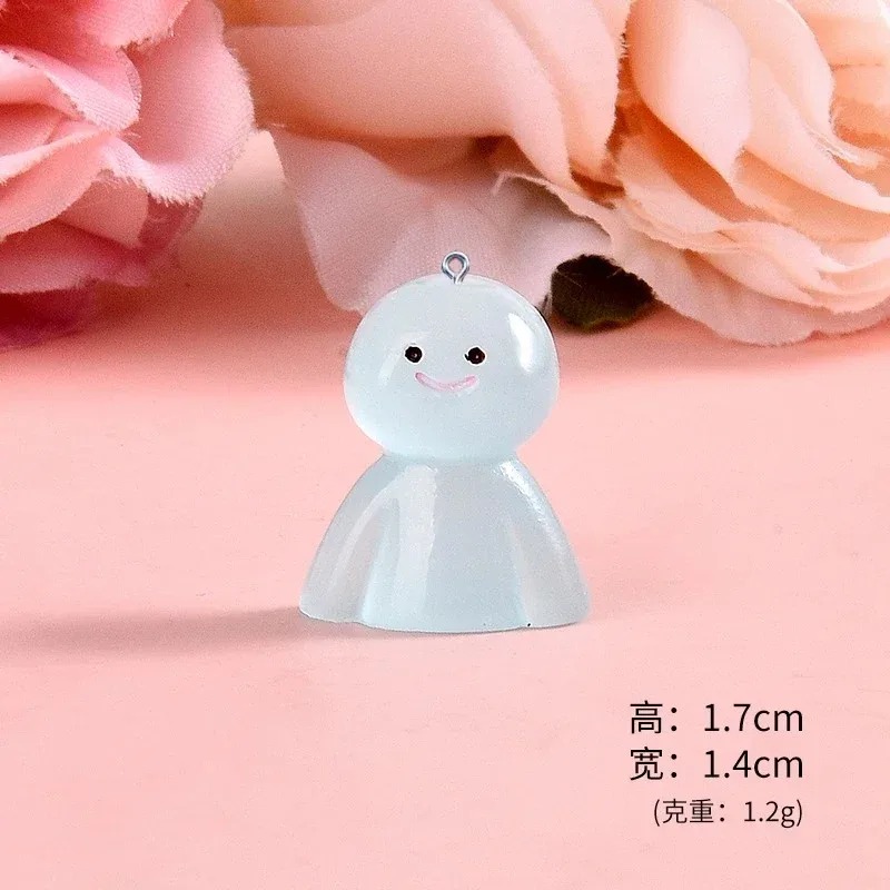 10Pcs 어둠 속에서 빛나는 만화 인형 수지 참 빛나 - Resin Art And Craft 리뷰 및 가격