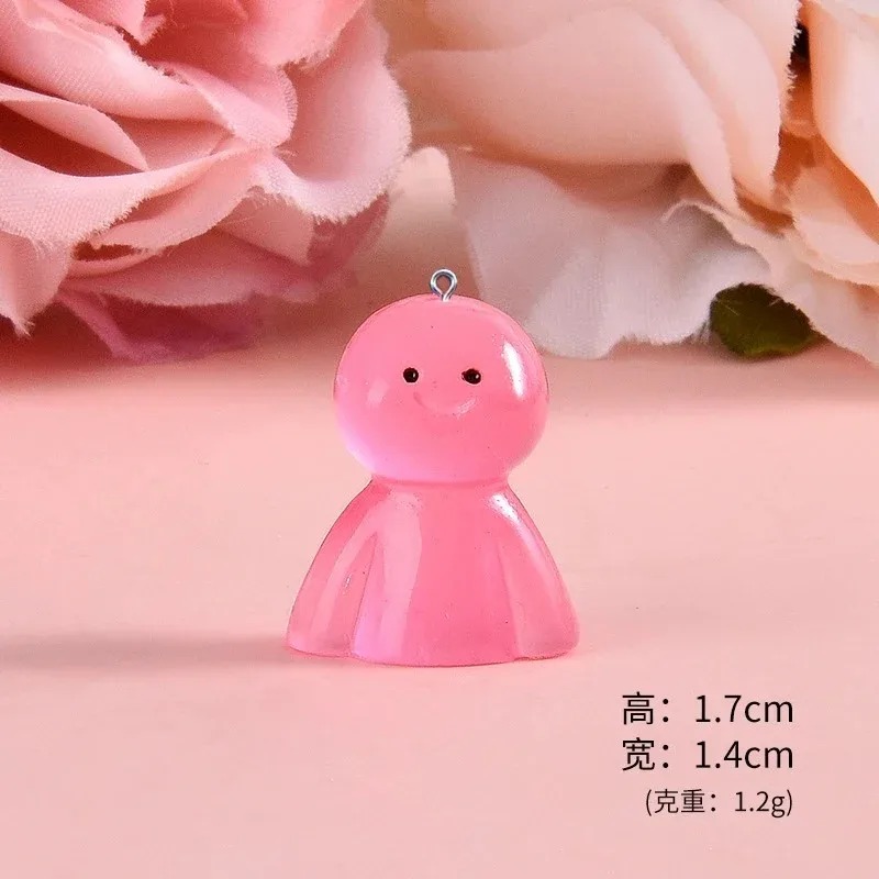 10Pcs 어둠 속에서 빛나는 만화 인형 수지 참 빛나 - Resin Art And Craft 리뷰 및 가격