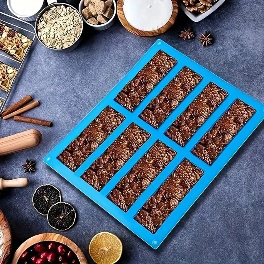 1pc 실리콘 그라놀라 바 몰드, 캔디 바 몰드, 직사 - Tray Mold Rectangle 리뷰 및 가격