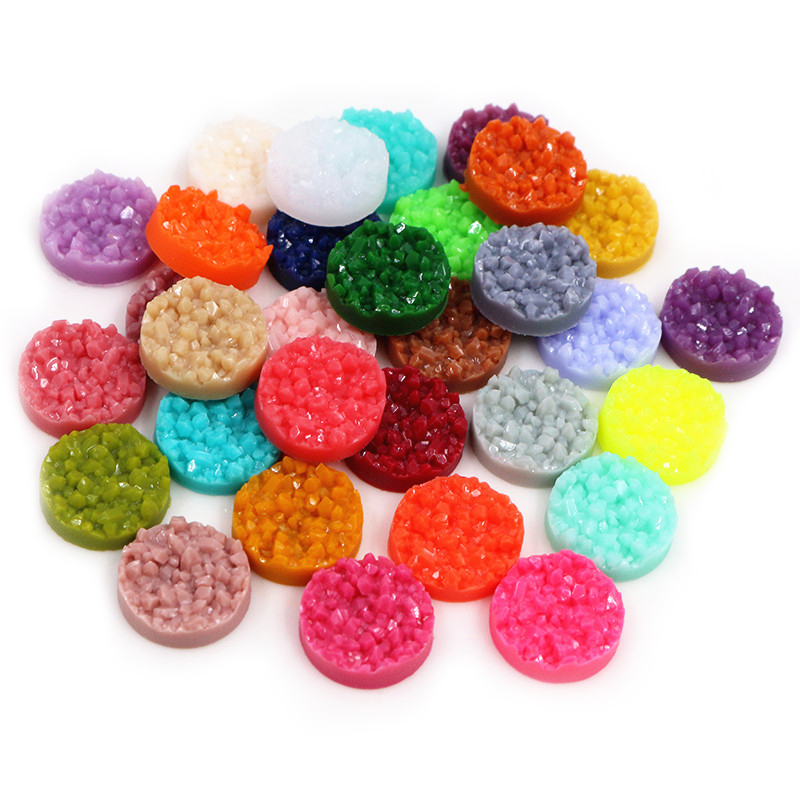 40pcs 수지 Druzy Cabochons 돔 8/1 - Resin Art Essentials 리뷰 및 가격
