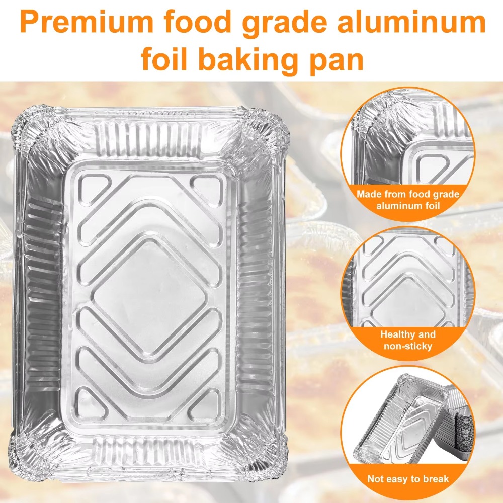 10PCS 뚜껑이있는 새로운 알루미늄 호일 트레이 사각 - Tray Mold Rectangle 리뷰 및 가격
