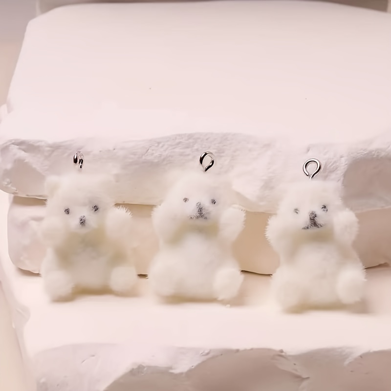6Pcs 북극곰 수지 참 크리스마스 얼음 눈 테마 펜던 - Resin Art And Craft 리뷰 및 가격