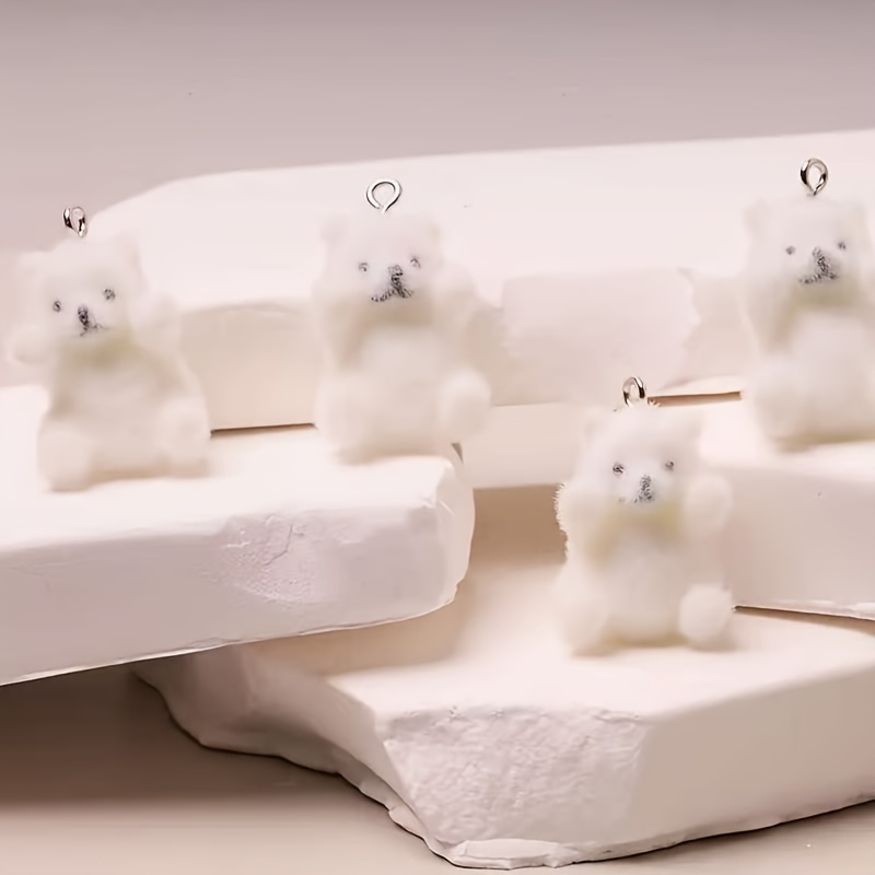 6Pcs 북극곰 수지 참 크리스마스 얼음 눈 테마 펜던 - Resin Art And Craft 리뷰 및 가격