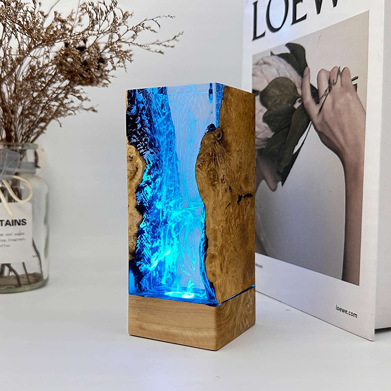 수중 동굴 테마 생물 레진 테이블 램프 창의적인 예술  - Resin Art Light 리뷰 및 가격