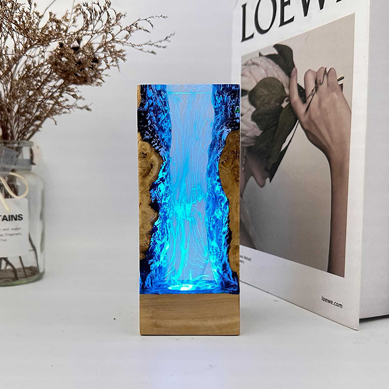 수중 동굴 테마 생물 레진 테이블 램프 창의적인 예술  - Resin Art Light 리뷰 및 가격