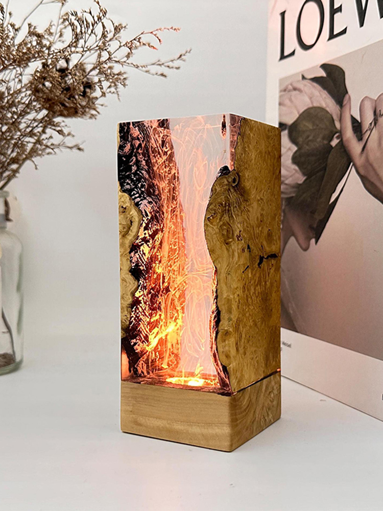수중 동굴 테마 생물 레진 테이블 램프 창의적인 예술  - Resin Art Light 리뷰 및 가격