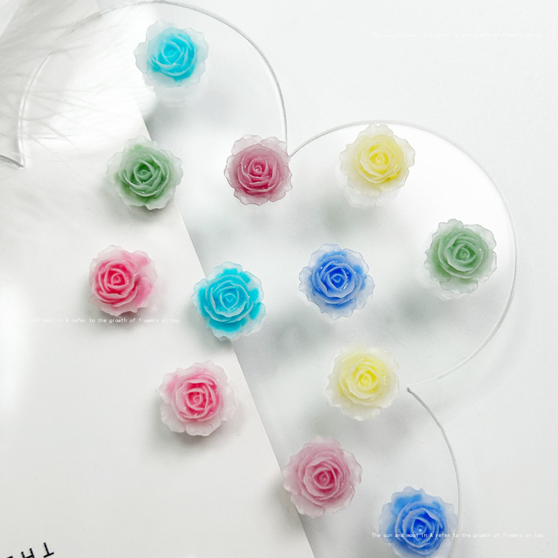 절묘한 장미 송진 네일 아트 참, 카와이 동백 장미 꽃 - Resin Art Rose Petals 리뷰 및 가격