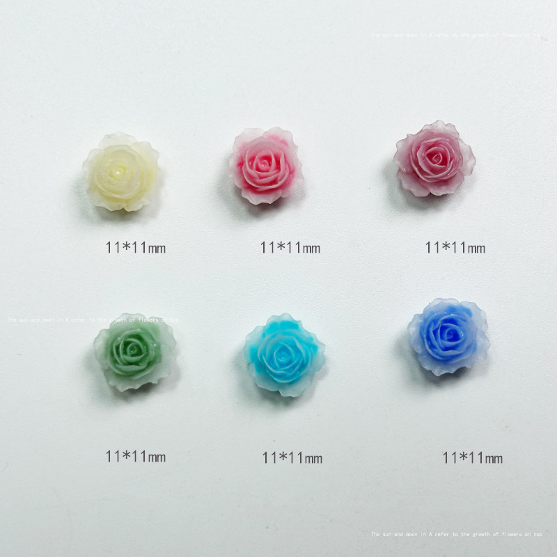 절묘한 장미 송진 네일 아트 참, 카와이 동백 장미 꽃 - Resin Art Rose Petals 리뷰 및 가격