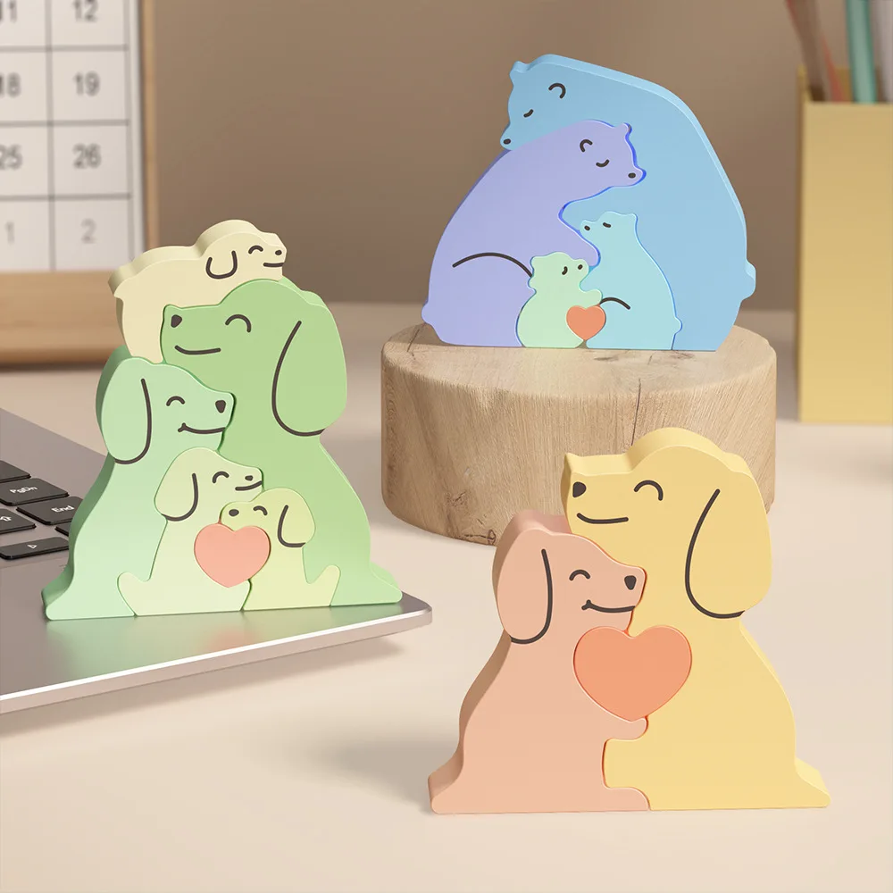 동물 가족 사랑 포옹 실리콘 양초 금형 개 고양이 곰  - Resin Art Clay 리뷰 및 가격