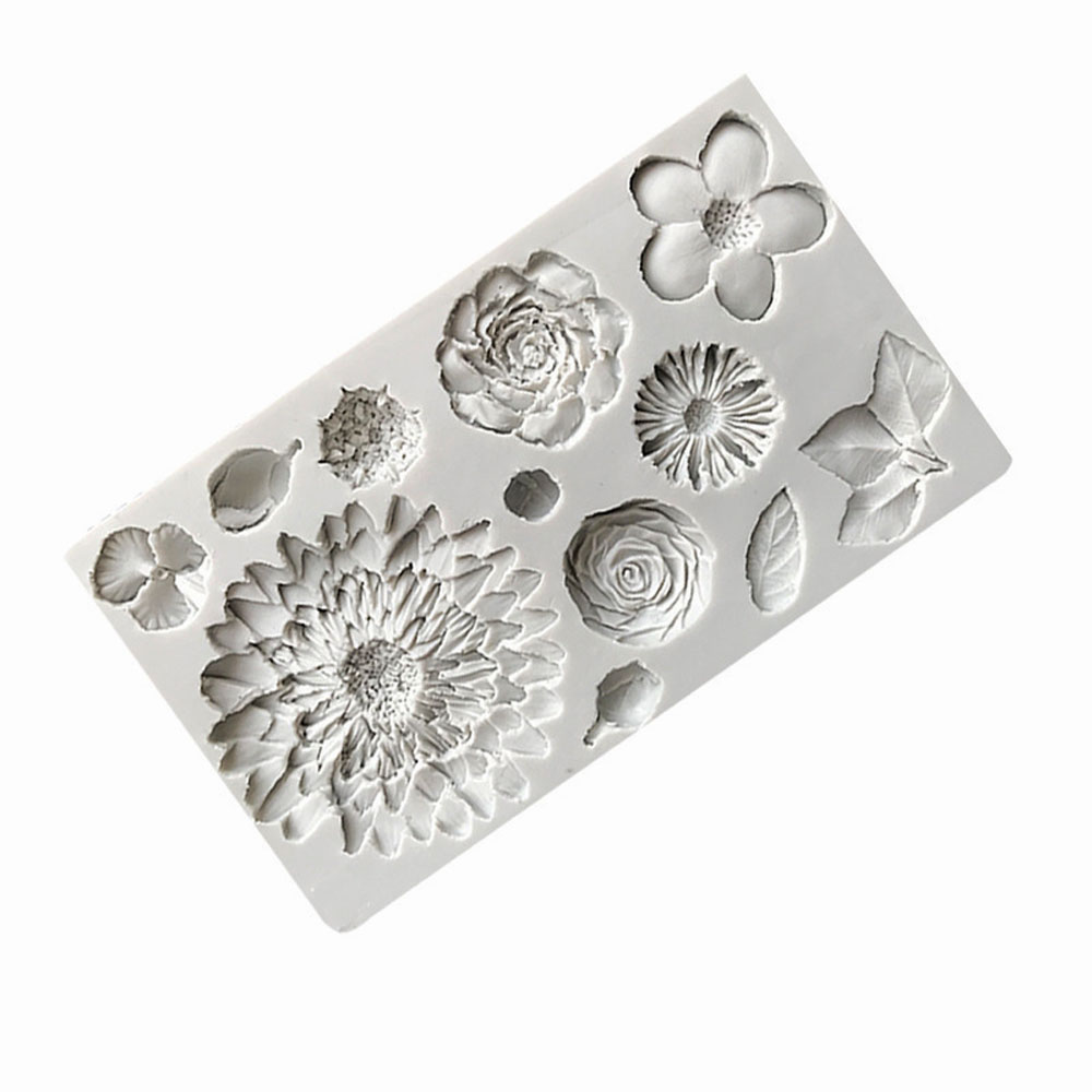 해바라기 꽃잎 및 잎 실리콘 퐁당 몰드 초콜릿 케이크  - Resin Art Rose Petals 리뷰 및 가격