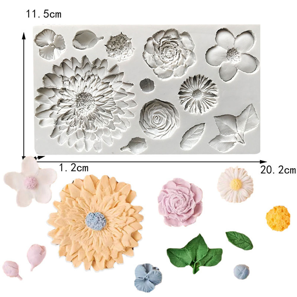 해바라기 꽃잎 및 잎 실리콘 퐁당 몰드 초콜릿 케이크  - Resin Art Rose Petals 리뷰 및 가격
