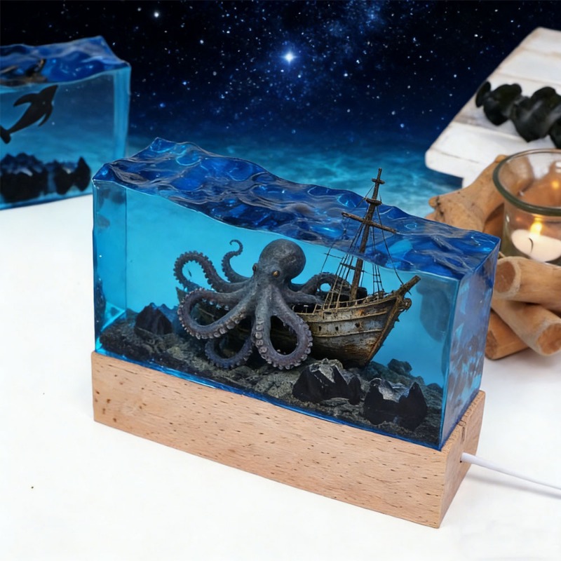 DIY 레진 공예 조명 수중 풍경 실리콘 몰드 산 모양 - Resin Art Light 리뷰 및 가격