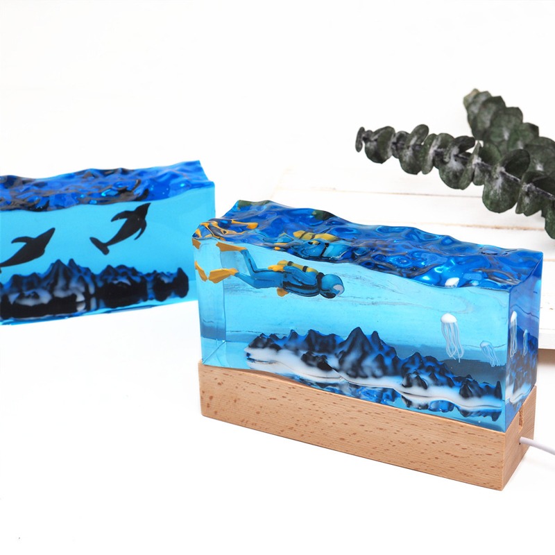 DIY 레진 공예 조명 수중 풍경 실리콘 몰드 산 모양 - Resin Art Light 리뷰 및 가격