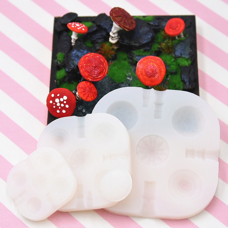 2개/세트 미니 버섯 실리콘 몰드 초경량 클레이 레진  - Resin Art Clay 리뷰 및 가격