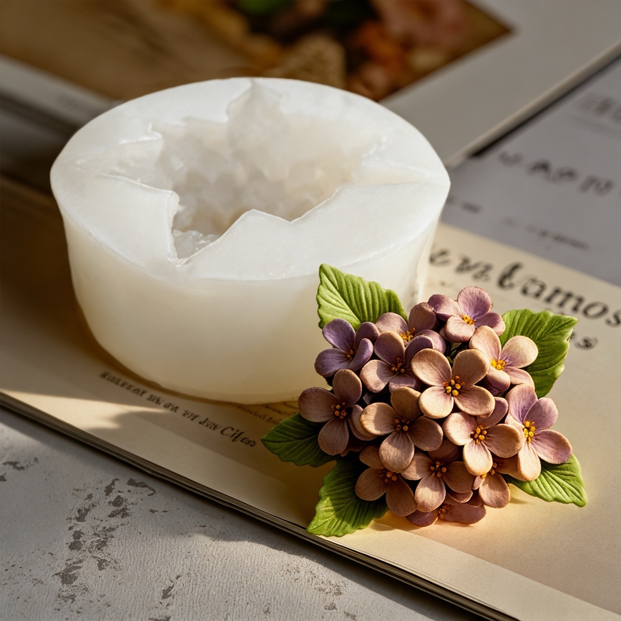 3D 장미 라일락 꽃 실리콘 몰드 2개, 레진 및 양초 - Resin Art Rose Petals 리뷰 및 가격