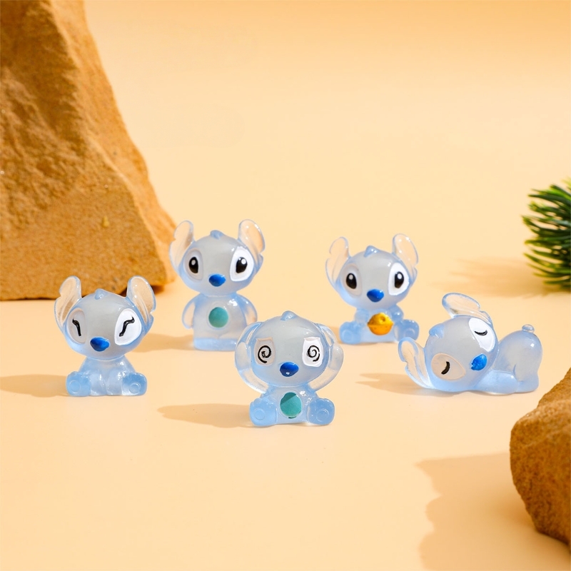 5PCS 릴로 & 스티치 귀여운 만화 3차원 빛나는 D - Resin Art Light 리뷰 및 가격