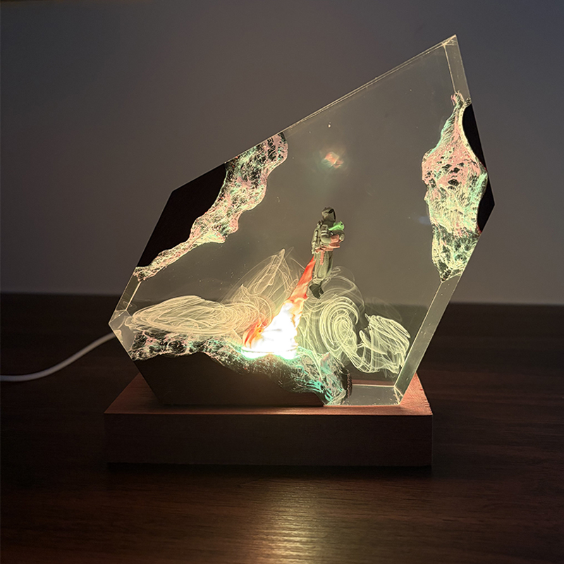 공상 과학 애니메이션 피규어 생물 레진 테이블 램프 창 - Resin Art Light 리뷰 및 가격