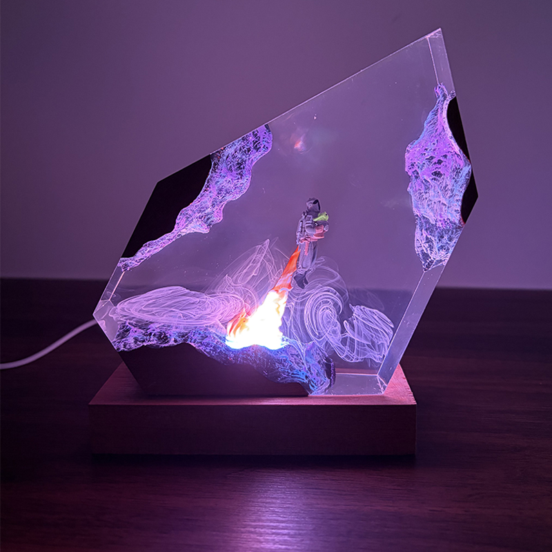 공상 과학 애니메이션 피규어 생물 레진 테이블 램프 창 - Resin Art Light 리뷰 및 가격