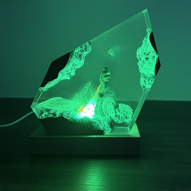 공상 과학 애니메이션 피규어 생물 레진 테이블 램프 창 - Resin Art Light 리뷰 및 가격