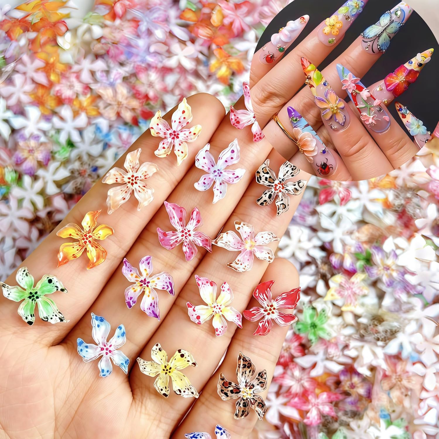 20/40/60/80pcs 얼음 크리스탈 꽃 DIY 아 - Resin Art Rose Petals 리뷰 및 가격