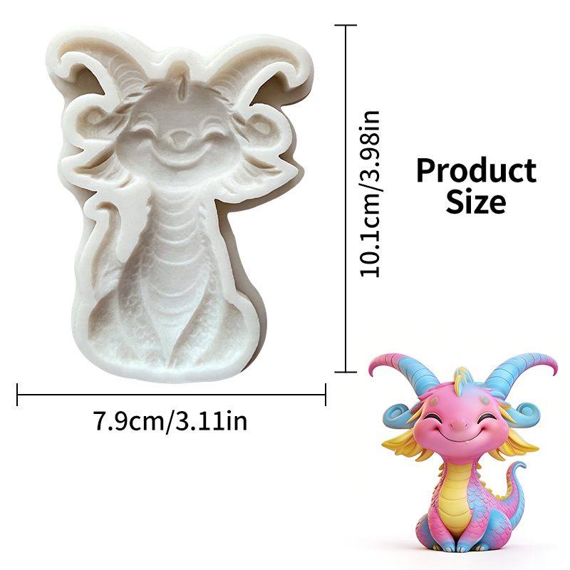 귀여운 작은 용 실리콘 몰드, 재사용 가능한 수지 몰드 - Resin Art Clay 리뷰 및 가격