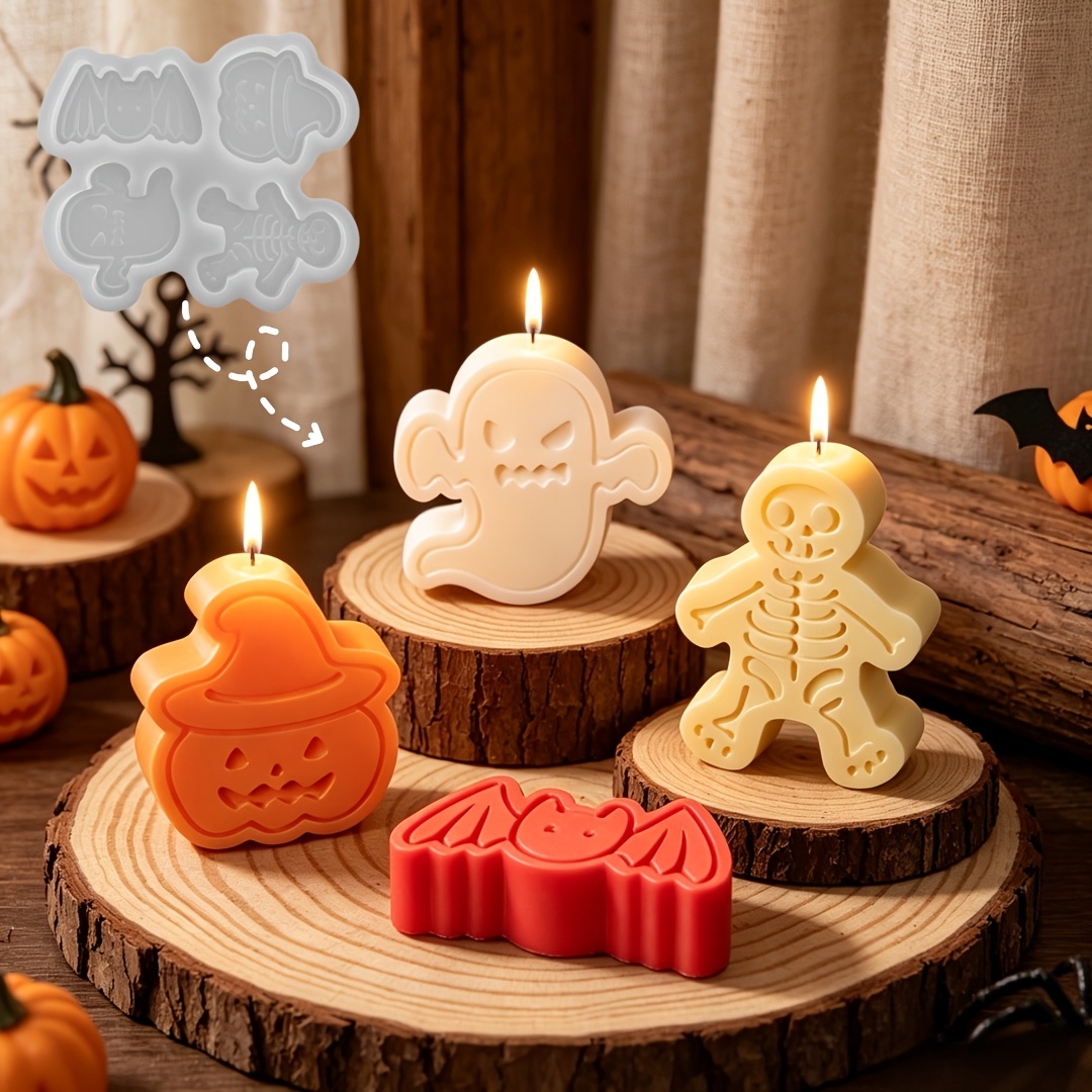 4구 실리콘 레진 몰드 세트 (DIY 점토 유령, 호박 - Resin Art Clay 리뷰 및 가격