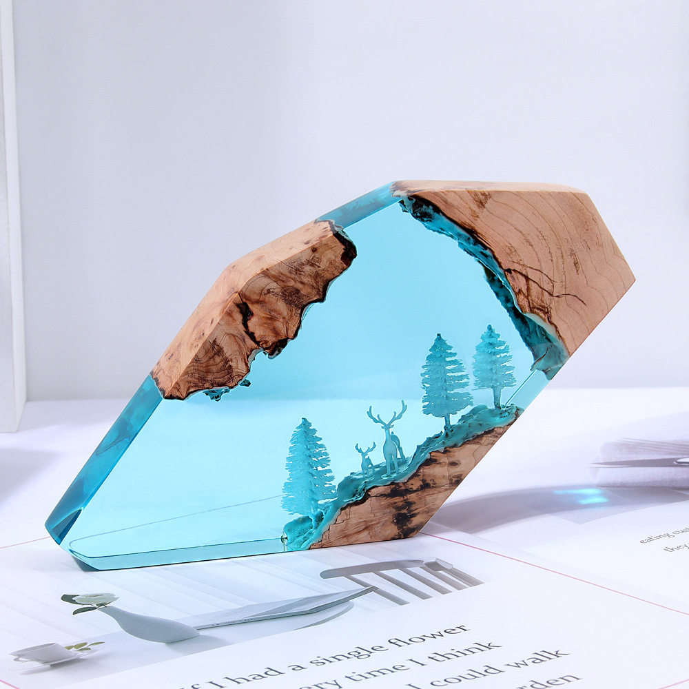 숲의 요정 사슴 데스크탑 아트 개인 맞춤형 발광 장식품 - Resin Art And Craft 리뷰 및 가격