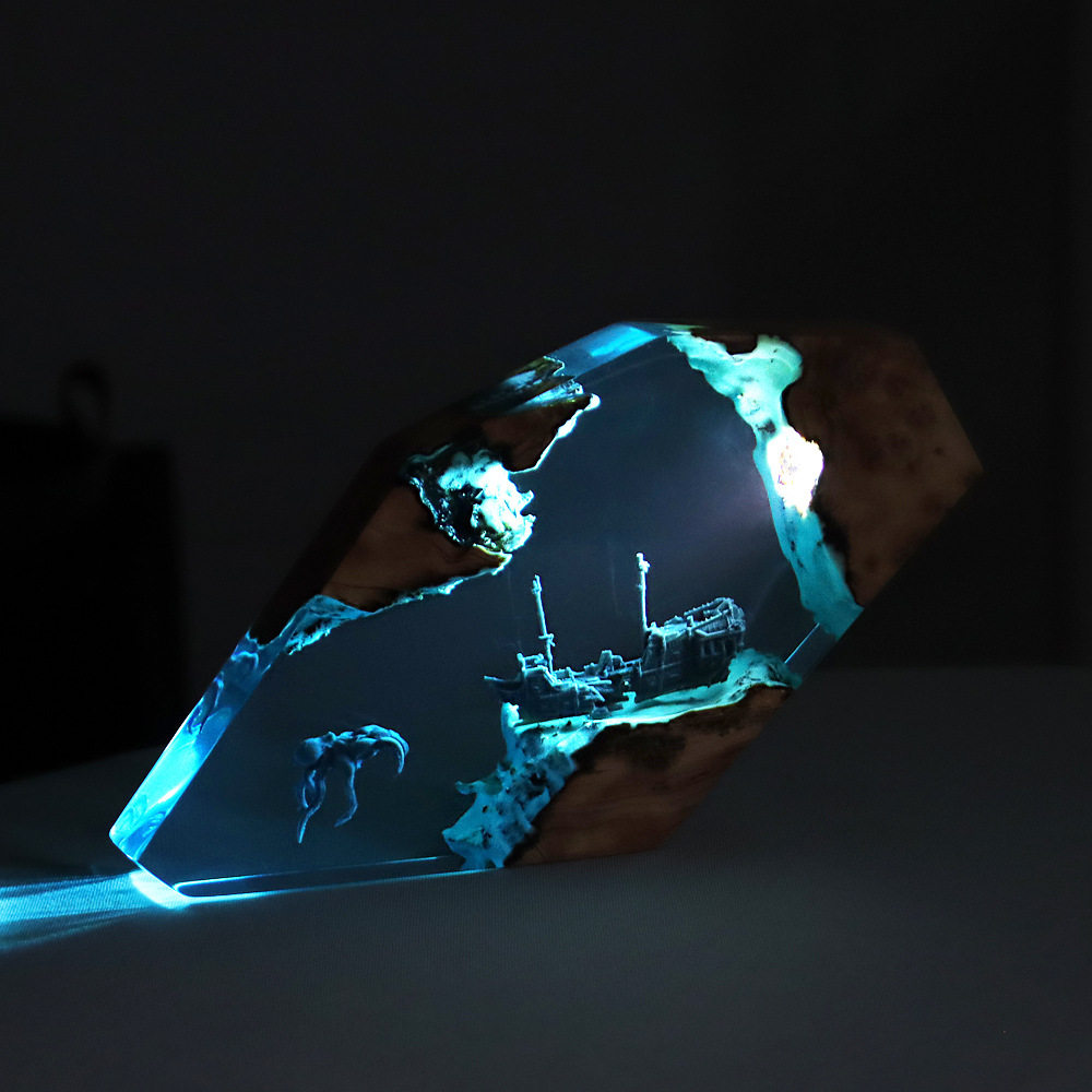 숲의 요정 사슴 데스크탑 아트 개인 맞춤형 발광 장식품 - Resin Art And Craft 리뷰 및 가격