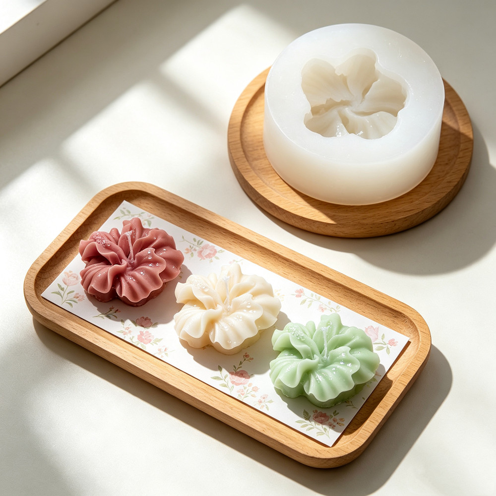2pcs 히비스커스 꽃 양초 금형, 폴리머 클레이 양초 - Resin Art Clay 리뷰 및 가격