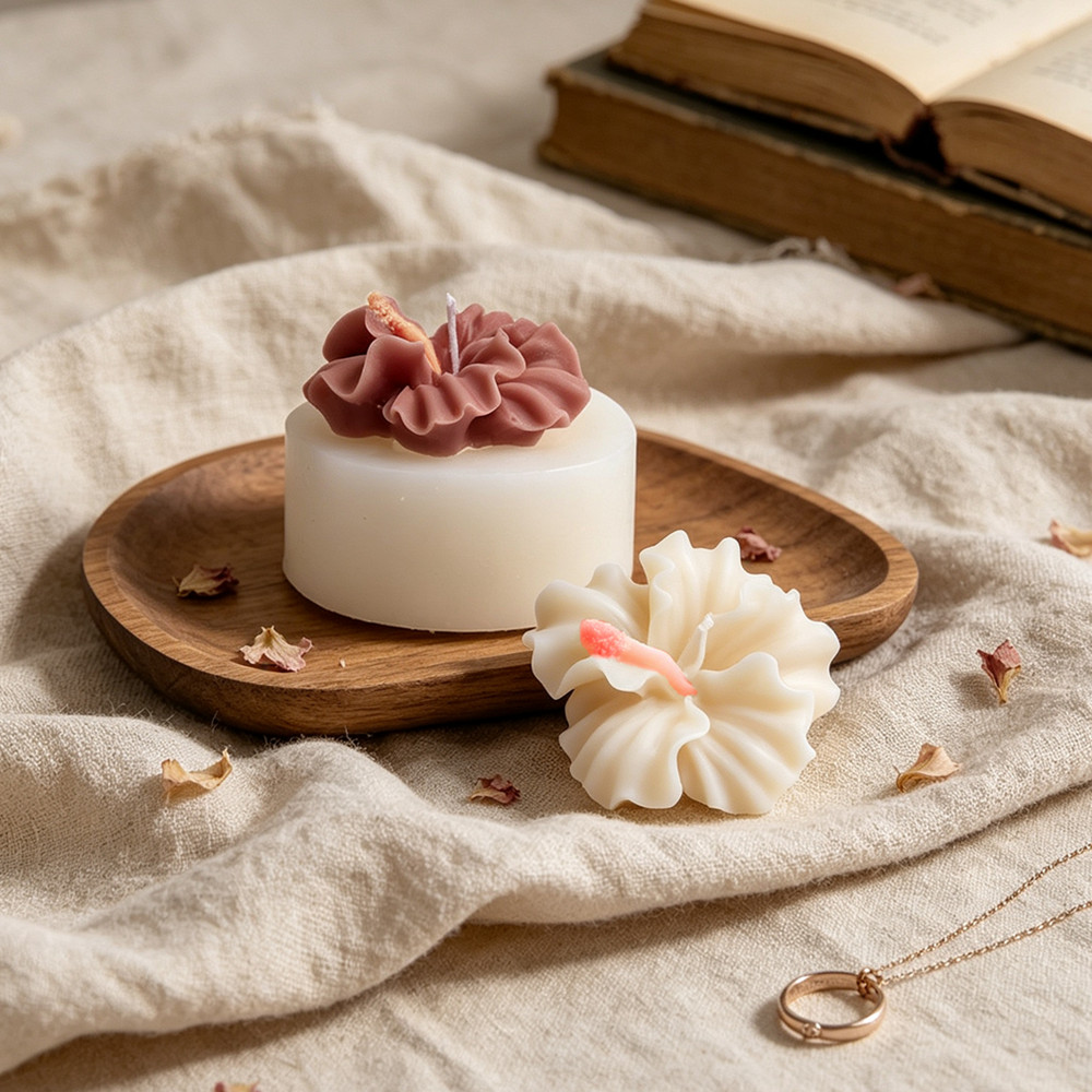 2pcs 히비스커스 꽃 양초 금형, 폴리머 클레이 양초 - Resin Art Clay 리뷰 및 가격